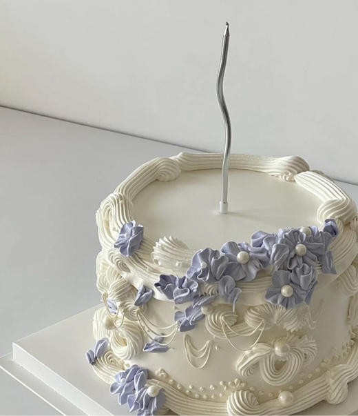 莫兰蒂蓝裱花蛋糕| 昔果 商品图2