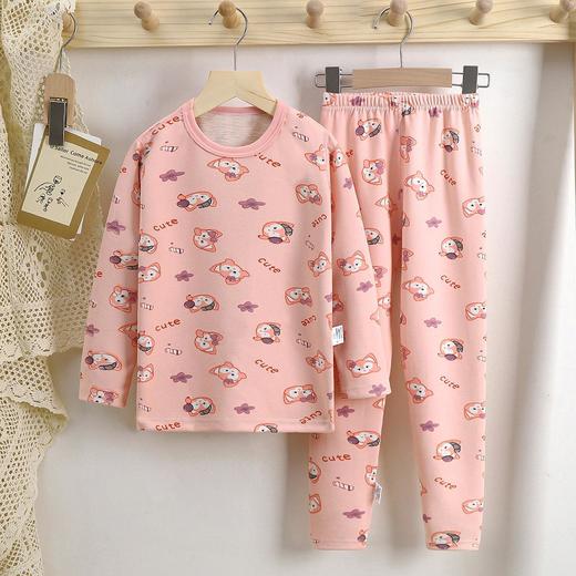 新款秋冬男女童秋衣秋裤套装中大童宝宝羊绒蚕丝无痕儿童保暖内衣 商品图2