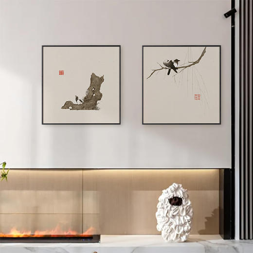 多喜爱高清数码布艺装饰画 新中式水墨画乐至田园系列cs 商品图2