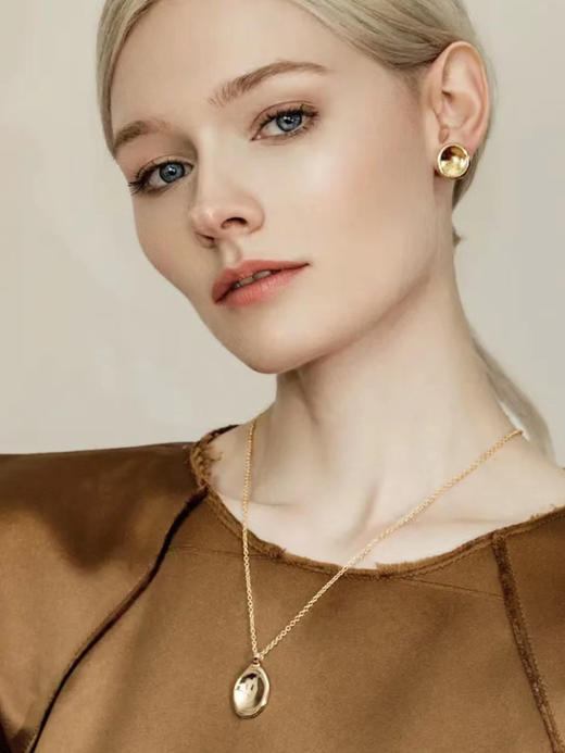 J.HARDYMENT | Small Oval Thumbprint pendant necklace [项链 三色] 商品图4