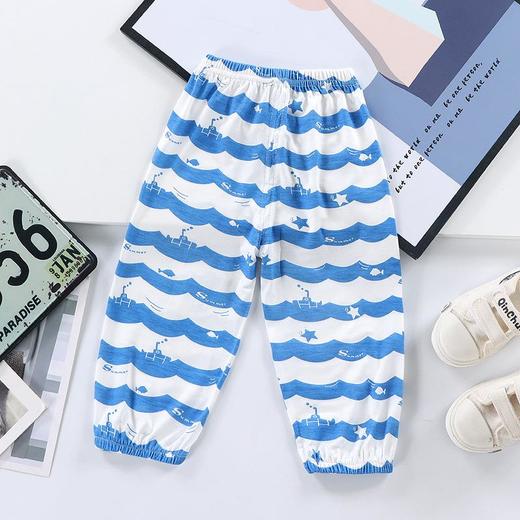 儿童防蚊裤夏季薄款透气纯色空调裤男童灯笼中小童长裤宝宝童裤 商品图1