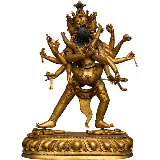 清 铜鎏金胜乐金刚 商品图5