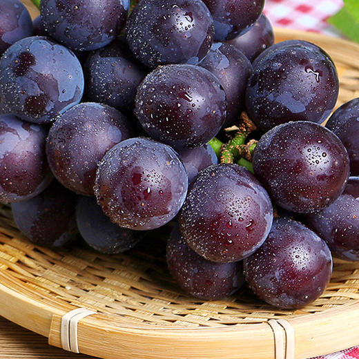 【十堰主城区包邮】新鲜水果  六里坪夏黑葡萄4斤装 商品图1