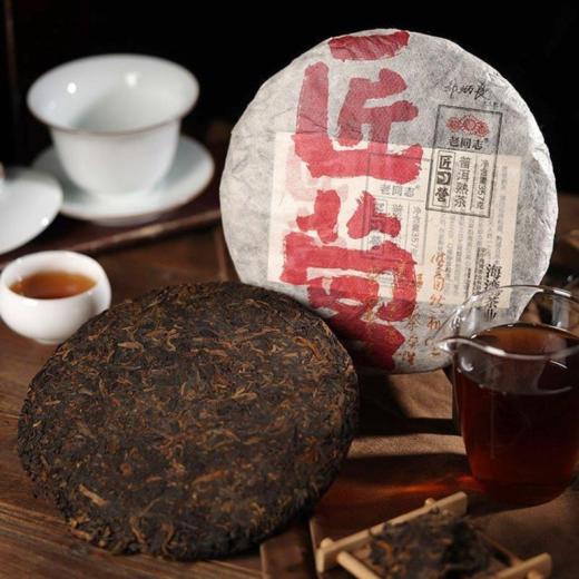 老同志丨2020年匠营普洱熟茶357g 商品图2