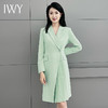 IWY/绿色百褶连衣裙女气质播音艺考主持人正装西装裙高端223198Q1 商品缩略图0