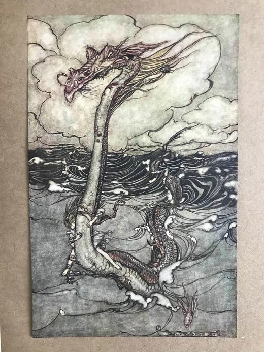 鬼才拉克姆限量签名本！1913年 拉克姆画集 44幅彩色手工贴图 漆布精装大16开 商品图12