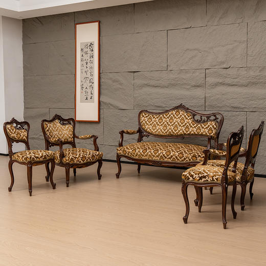 民国 西洋软包沙发成套（一套五件） 商品图4