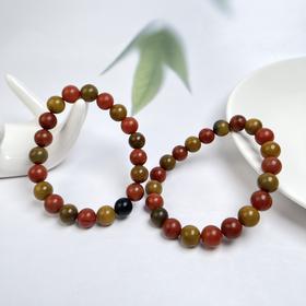 南红单圈手串-包浆多宝圆珠