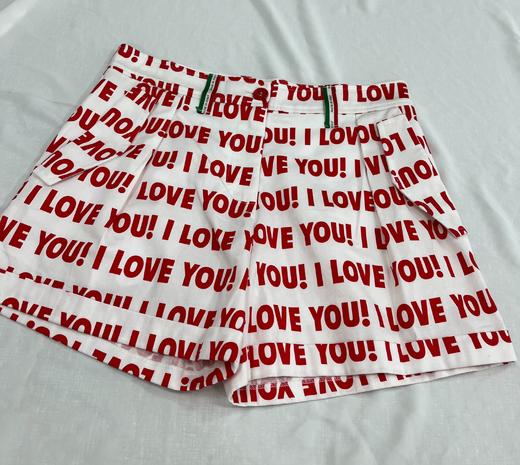 【S1】臣禾LOVE字母短裤9235820630 商品图1