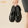 Safiya/索菲娅2023秋季新品英伦圆头粗跟百搭一脚蹬软底乐福鞋SF33112138 商品缩略图6