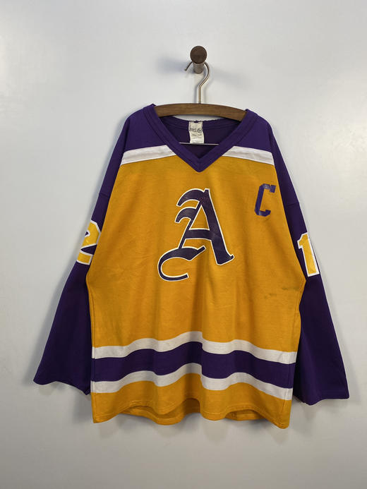 90年代 Vintage Athletic Knit 加拿大制 冰球球衣 _SSJ(L) 商品图1