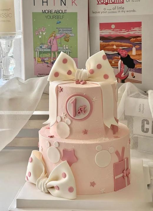 8+5翻糖蝴蝶结粉色 商品图0