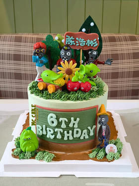 植物大战僵尸玩具蛋糕