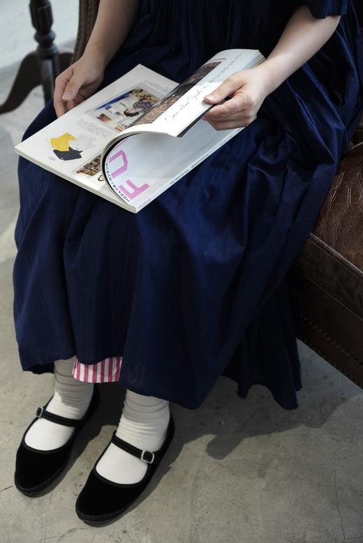 KHADI&CO 衬衫领短袖皱褶连衣裙 商品图1