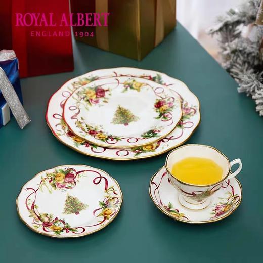【6F】Royal Albert皇家阿尔伯特老镇玫瑰圣诞系列茶杯咖啡杯碟盘五件套 商品图2