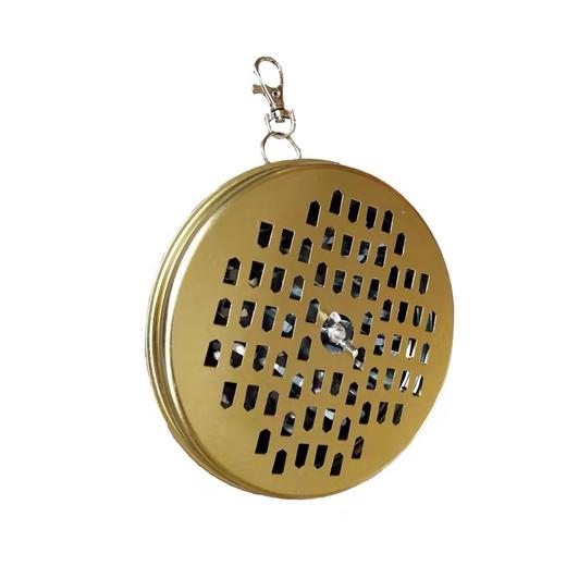 蚊香盘金属蚊香托盘蚊香炉室内户外两用便携可挂式防烫野营夜钓带盖蚊香盒家用室内驱蚊接灰盘 商品图5