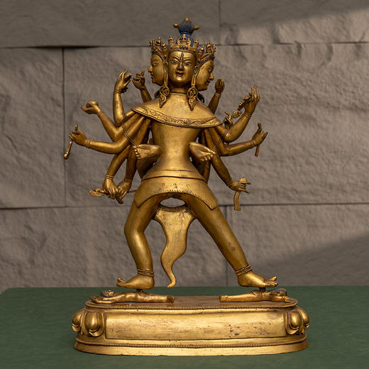 清 铜鎏金胜乐金刚 商品图1