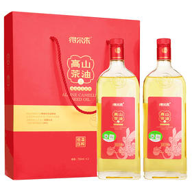 得尔乐高山茶油礼盒750ml*2