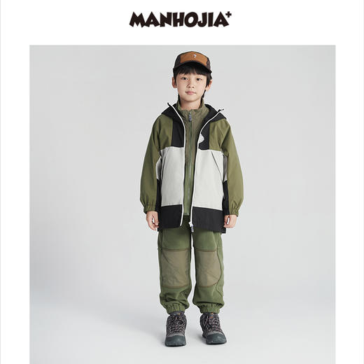 漫画家潮童装男童外套23年新款机能风户外防风防水衣儿童秋装 商品图1