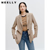 NEELLY纳俪商场同款卡其色西装外套秋季新款高级感休闲气质小西服N23081W01080 商品缩略图0