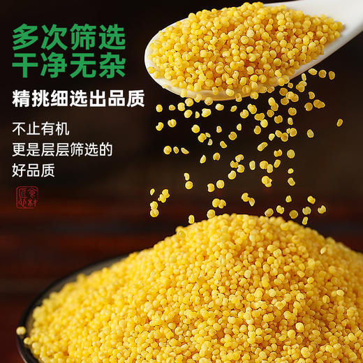 有机油脂黄小米新米香糯粘稠食用月子米脂早餐官方旗舰店五谷杂粮 商品图3
