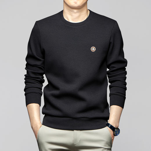 【一口价】【新款DX】大依优型大码圆领印花卫衣长袖加肥加大休闲运动上衣男打底衫胖子300斤 商品图0