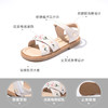 笛莎官方女童童鞋2023年夏季新款鞋子百搭洋气甜美花朵刺绣皮凉鞋 商品缩略图2