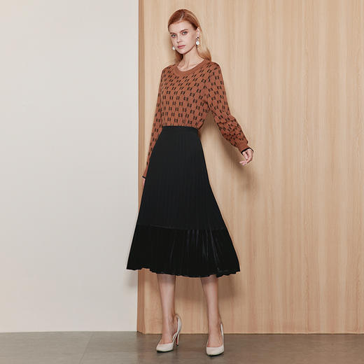 EITIE爱特爱秋季新款时尚修身显瘦套头打底针织衫7101809 商品图9