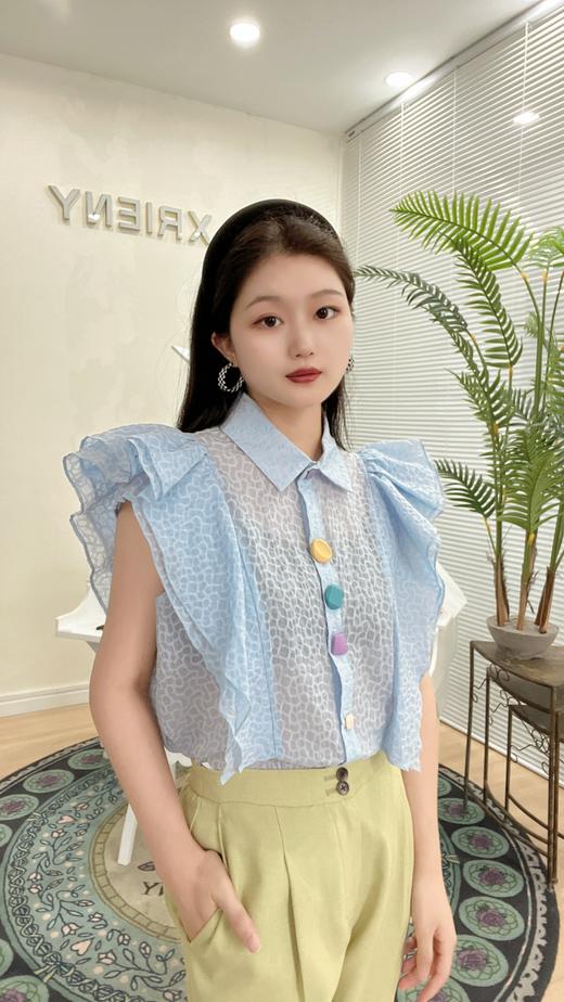 L1臣禾多巴胺穿搭亮色上衣K212051106 商品图3