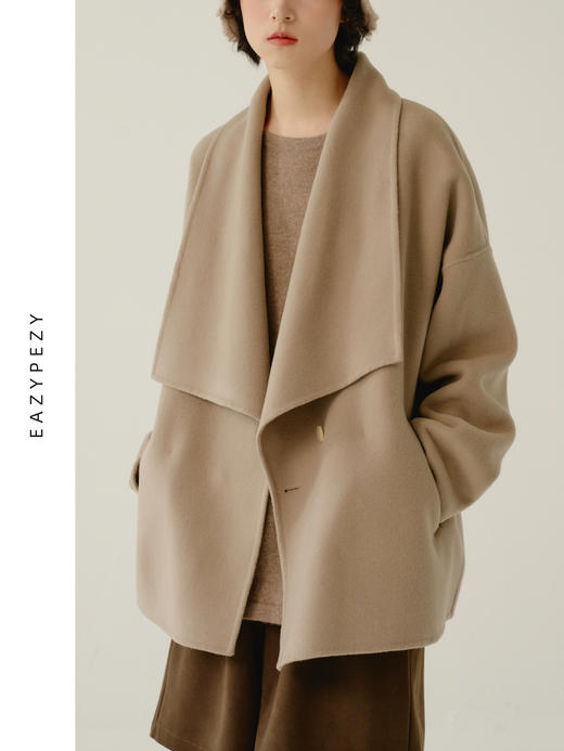 EAZYPEZY 2023AW 肯豆大翻领短大衣 商品图0