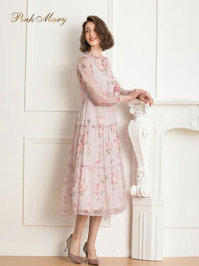 粉红玛琍连衣裙