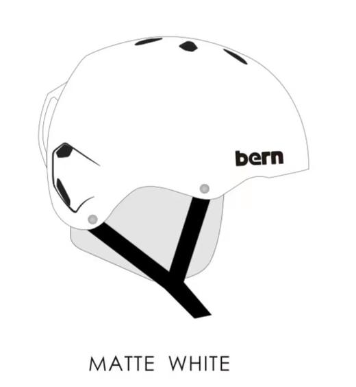 23/24BERN头盔Team Macon Classic Matte White 商品图0