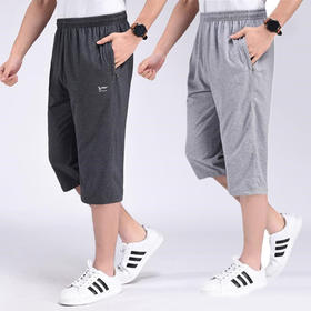 【夏季休闲！男士运动短裤】夏季休闲短裤，男士宽松工装裤，运动七分裤，男中老年男装，弹力直筒中裤，舒适宽松设计，让您自由活动！