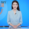 IWY/蓝色艺考播音主持人正装女时尚气质西装连衣裙高级感Q963 商品缩略图4