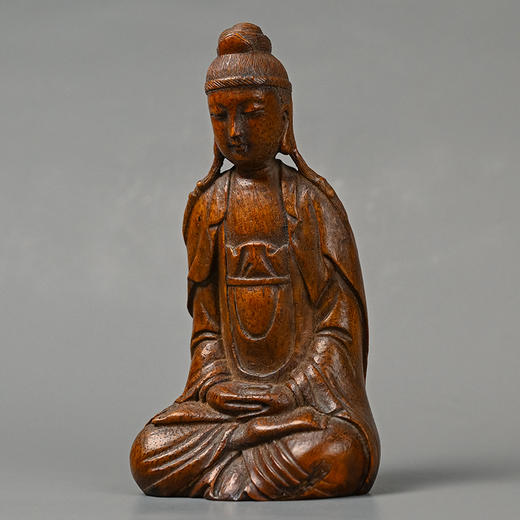 清 竹雕观音像 商品图4