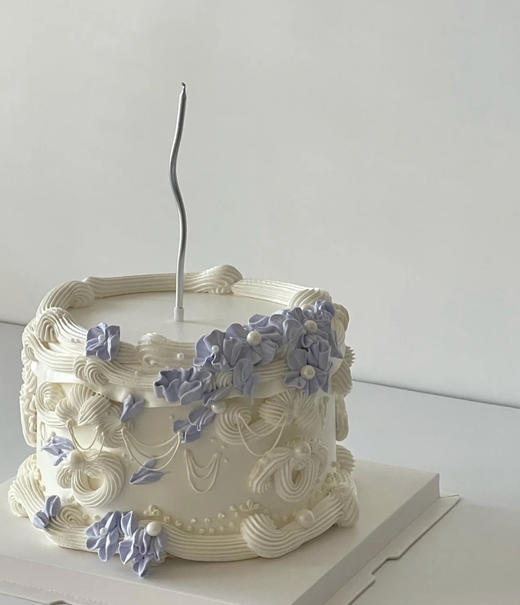 莫兰蒂蓝裱花蛋糕| 昔果 商品图3