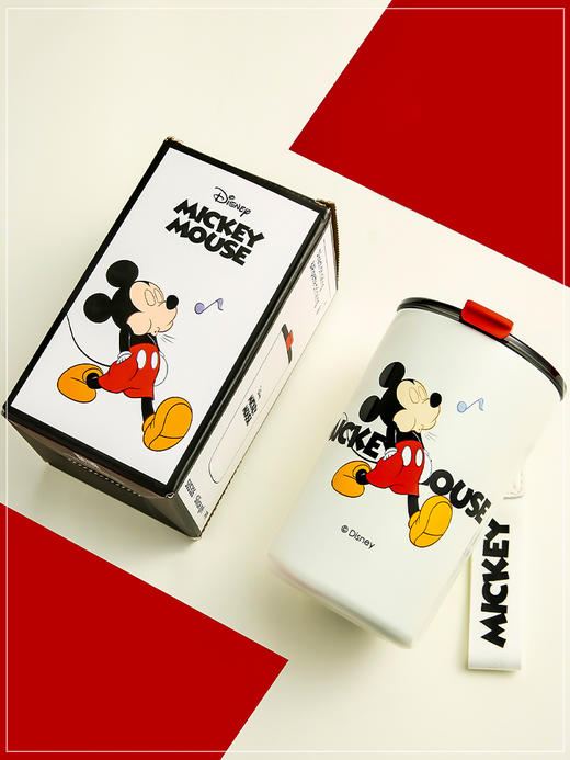 韩国BEDDYBEAR杯具熊咖啡保温杯吸管随手杯迪士尼米奇便携高颜值水杯430ml TT352-430-2 商品图3