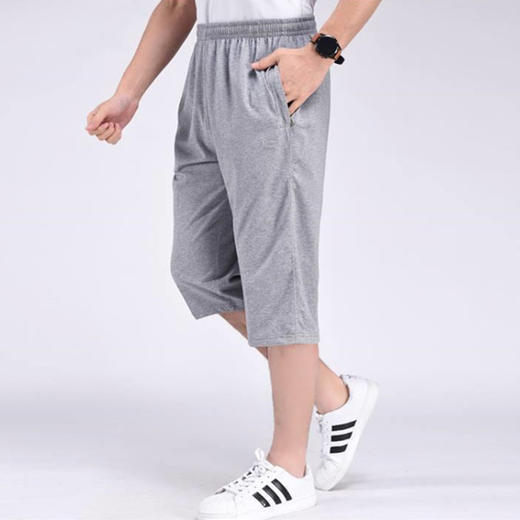【夏季休闲！男士运动短裤】夏季休闲短裤，男士宽松工装裤，运动七分裤，男中老年男装，弹力直筒中裤，舒适宽松设计，让您自由活动！ 商品图6