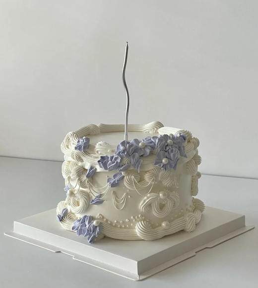 莫兰蒂蓝裱花蛋糕| 昔果 商品图0