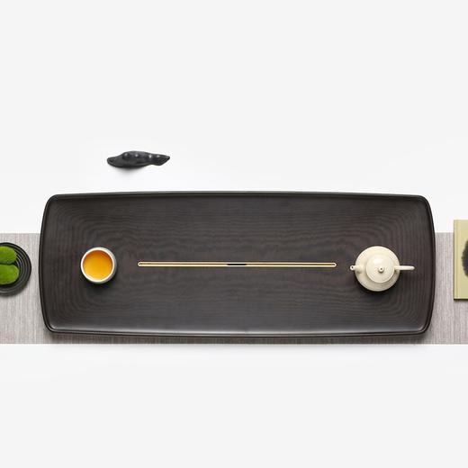 方舟/电木+黄铜 高端电木茶盘 轻奢现代整块家用简约排水泡茶茶海新中式茶具 商品图5