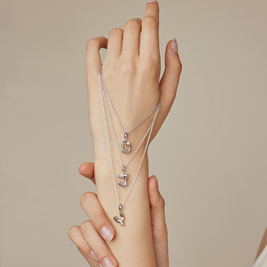 ARSIS银饰｜印记系列 简约字母吊坠项链 商品图4