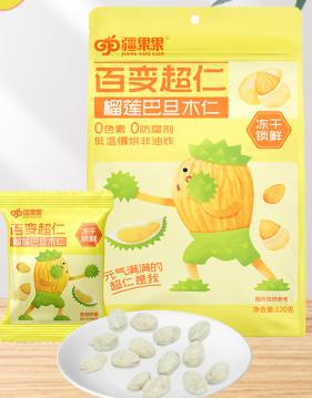 疆果果牌榴莲巴旦木仁120g/袋 商品图0