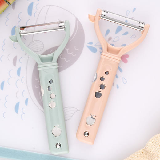 「两款配色！一物两用」不锈钢削皮刀水果刀削皮器苹果削皮器锋利不锈钢刨刀家用胡萝卜厨房用品 商品图3