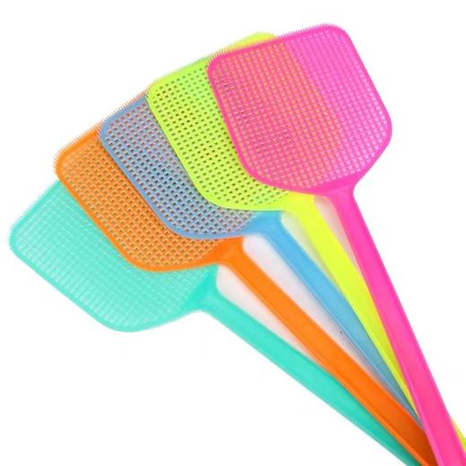 优质塑料苍蝇拍子蚊蝇拍蚊虫拍家用灭苍蝇拍蚊子蝇子拍神器颜色图形随机1把 商品图2