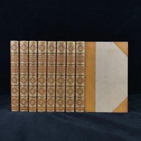 1822-46年 经典版本 乔叟作品集（全8卷） 真皮精装32开