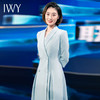 IWY/蓝色播音艺考生礼服女气质七分袖主持人演讲比赛正装Q963-L 商品缩略图2