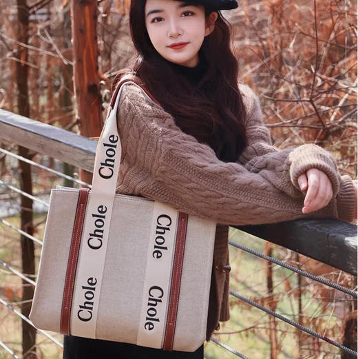 2023新款日系单肩包托特包帆布包小众通勤女大容量tote手提电脑包 商品图1