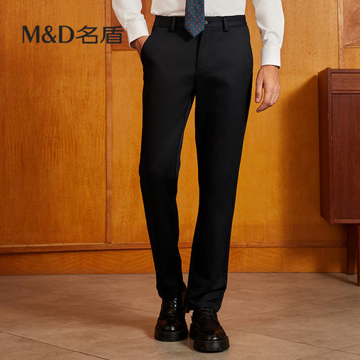 【弹力纤维】MD名盾休闲裤男秋季新款商务亲肤直筒弹力长裤12585 商品图0