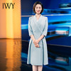 IWY/蓝色播音艺考生礼服女气质七分袖主持人演讲比赛正装Q963-L 商品缩略图1