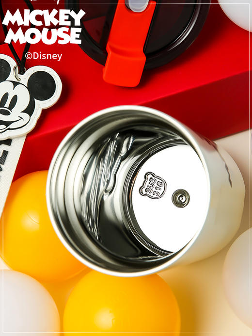 韩国BEDDYBEAR杯具熊咖啡保温杯吸管随手杯迪士尼米奇便携高颜值水杯430ml TT352-430-2 商品图2